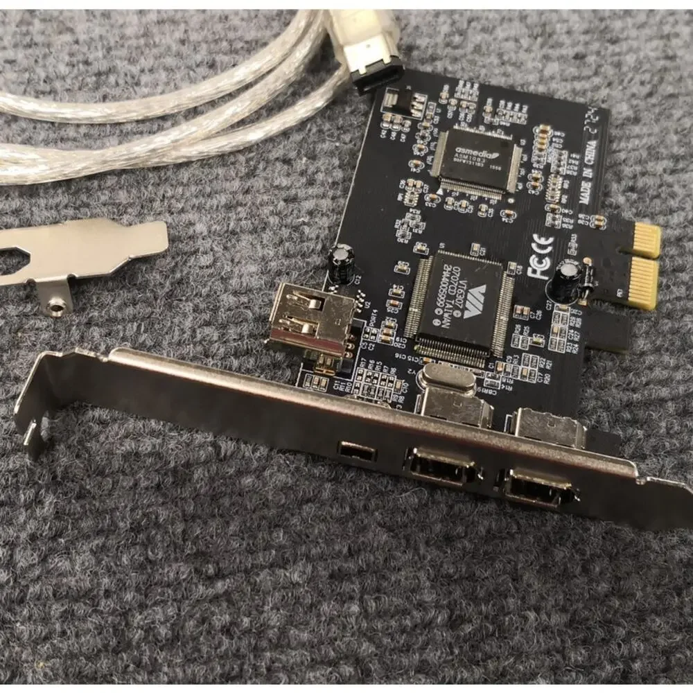 PCIe FireWire 400 Windows 10/11 Adapter Card – 3-Port IEEE 1394a PCI Express